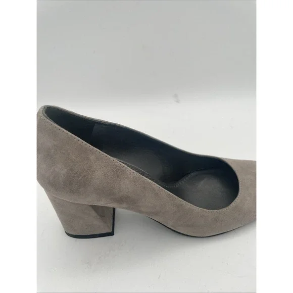 Stuart Weitzman Gray Suede Pumps Women's Size 5.5 - Picture 2 of 9